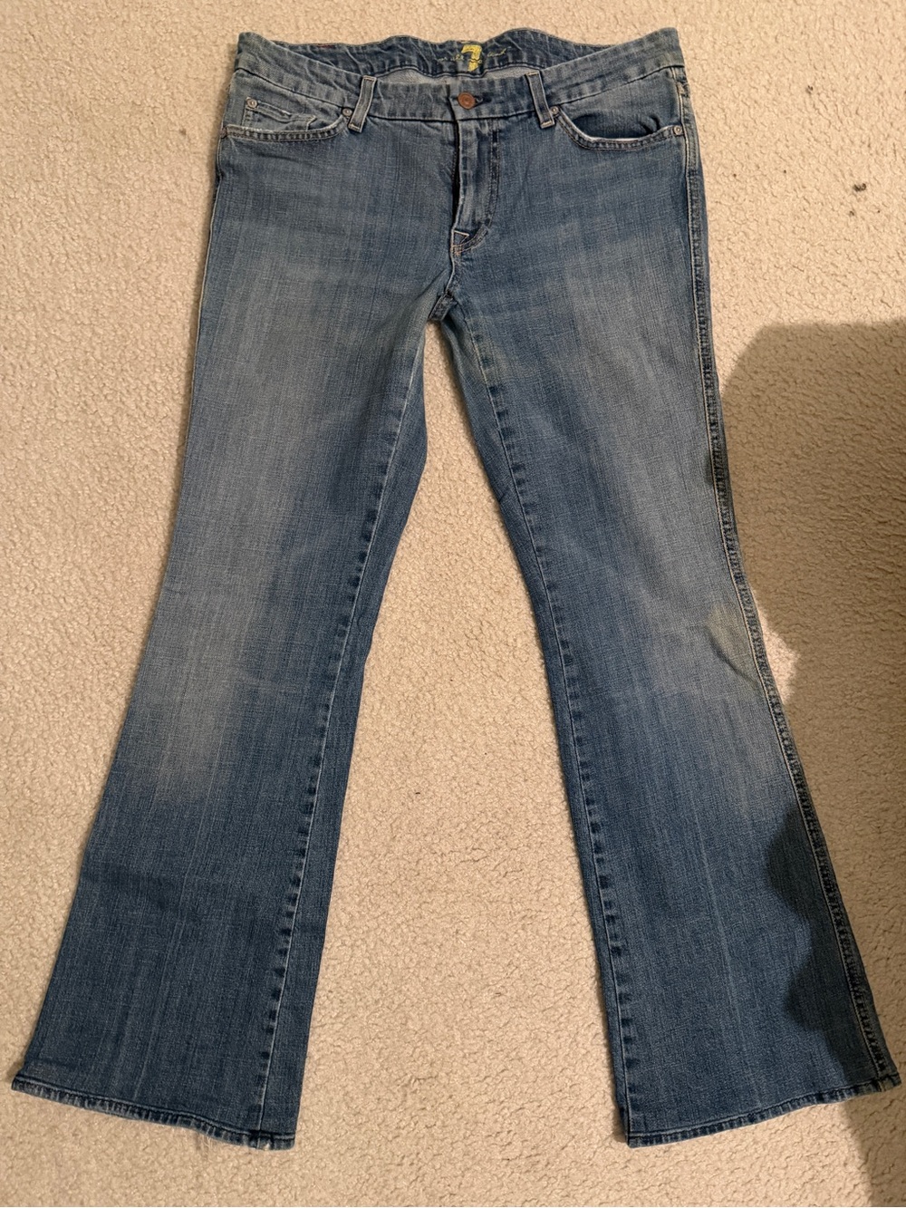 7 For All Mankind Women's Light Blue Flare Jeans